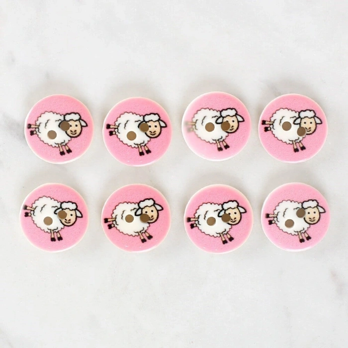 Loren Crafts 8li Koyun Düğme - 1033