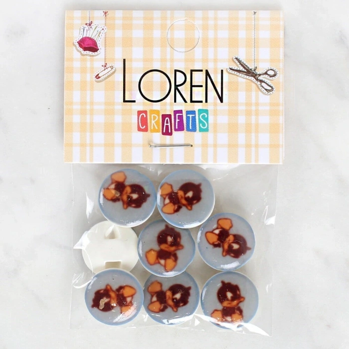 Loren Crafts 8li Ördek Düğme - 1211