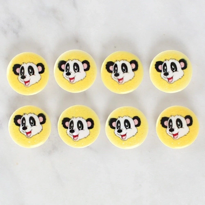 Loren Crafts 8li Panda Düğme - 1060