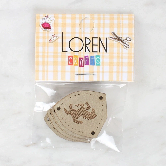 Loren Crafts Figürlü Deri Arma 5 Adet - 1582