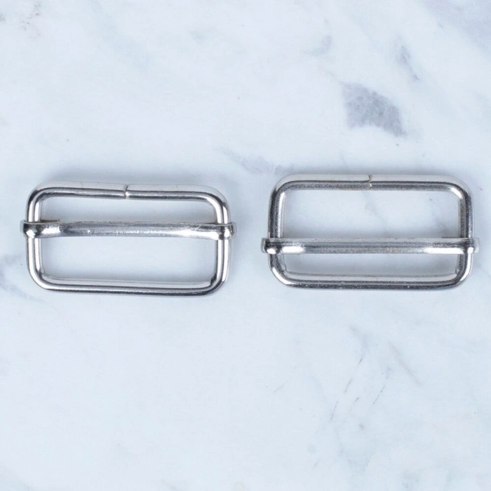 Loren Gümüş Metal Toka Sürgülü 2 li Paket