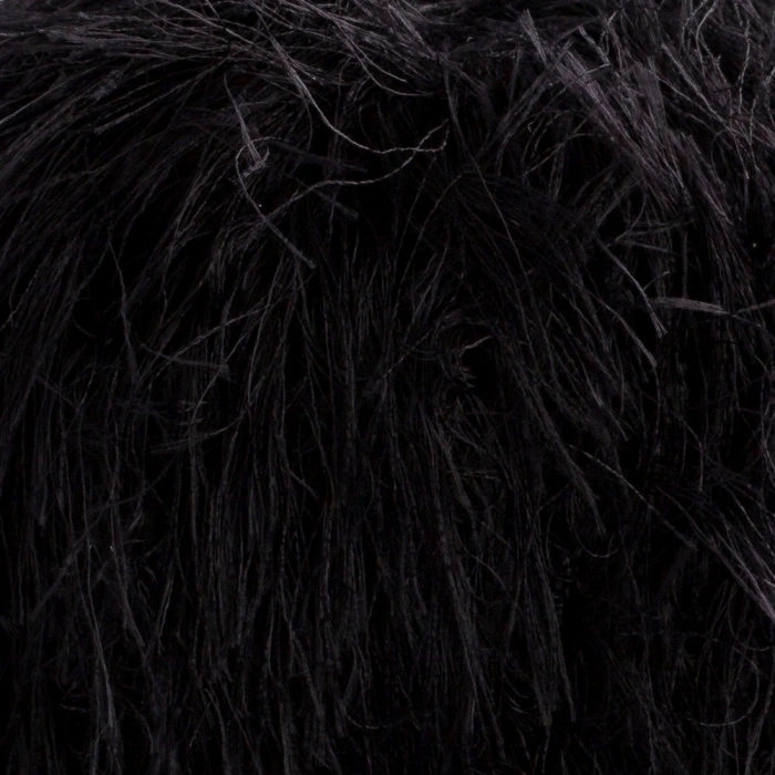 Loren Luna Tavşan Tüyü Siyah El Örgü İpi - R004 - 34002