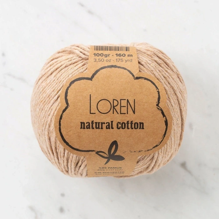 Loren Natural Cotton Ten Rengi El Örgü İpi - R084 - 33922