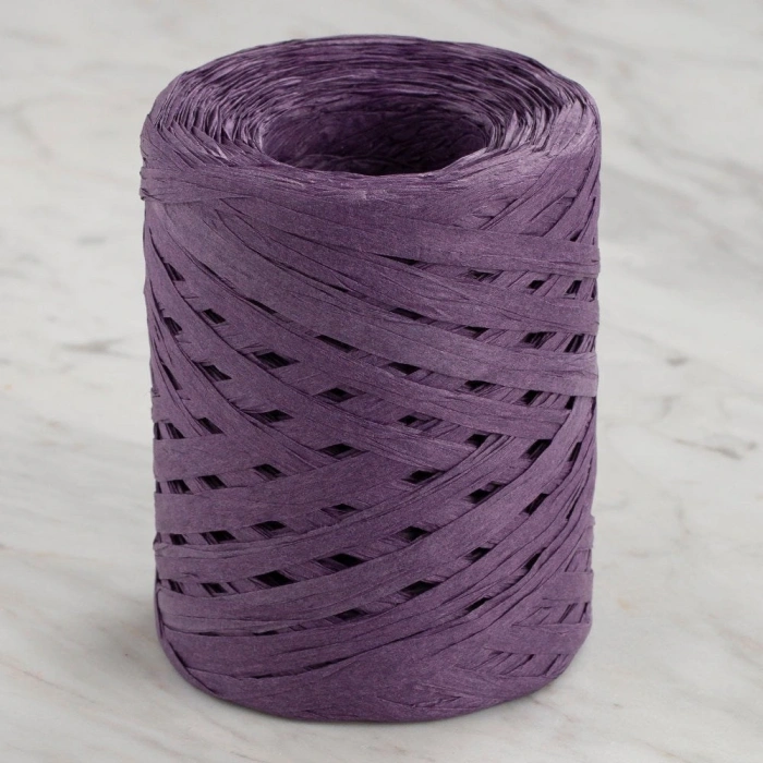 Loren Natural Raffia 90 gr Mor Kağıt İp - 42
