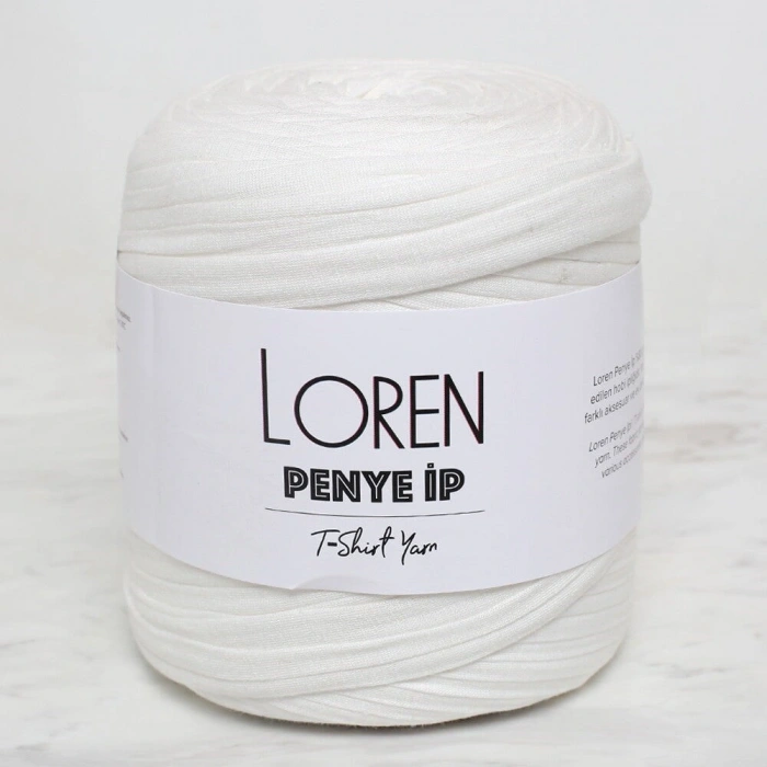 Loren Penye Kumaş El Örgü İpi Açık Krem - 43 - 33472