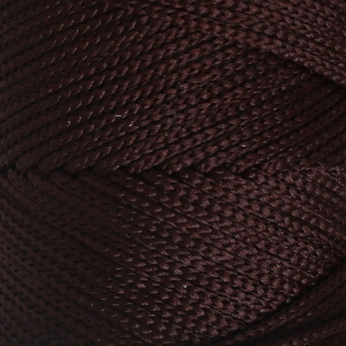 Loren Polyester Soft Macrame Koyu Kahverengi El Örgü İpi - LM034 - 34440