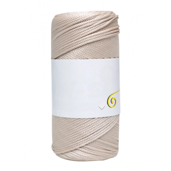 Makrome İpi 3mm Polyester  Bej
