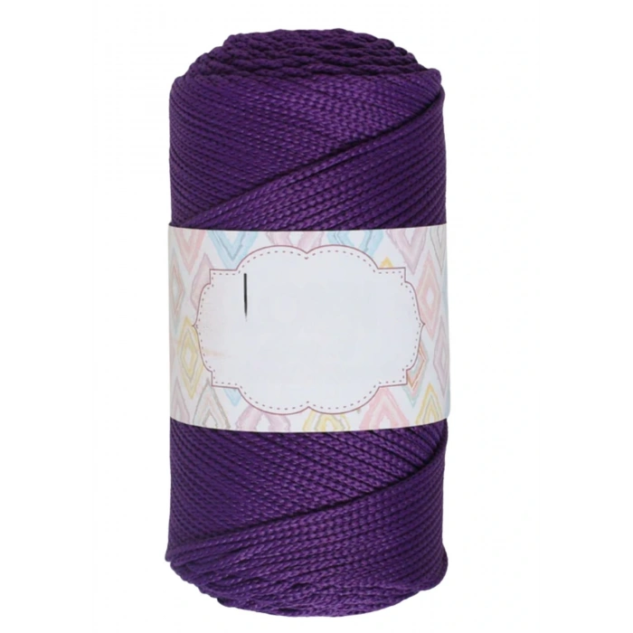 Makrome İpi 3mm Polyester Koyu Mor