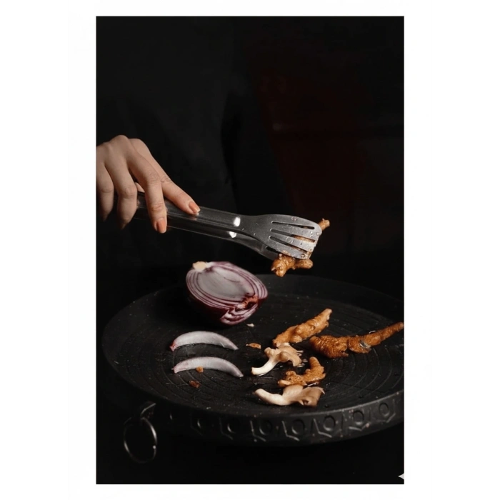 Maşa Paslanmaz Barbekü Maşası - 25 Cm Mutfak Ekmek Maşası