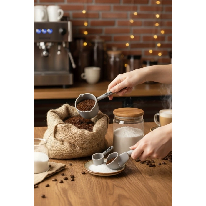 Ölçü Kaşığı Şeker Kahve Un Erzak Ölçü Kaşığı - 3 Lü Ölçü Kaşığı