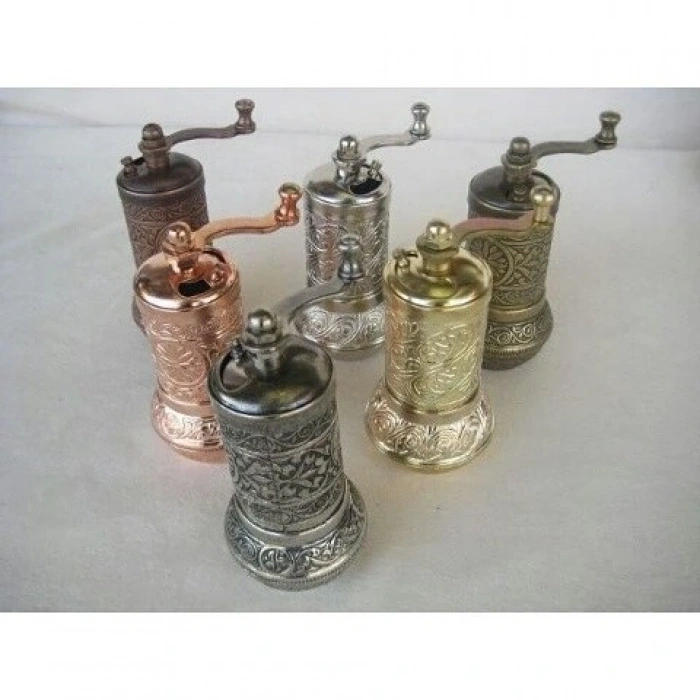 Osmanlı Motifli Kahve Ve Baharat Değirmeni Bakır