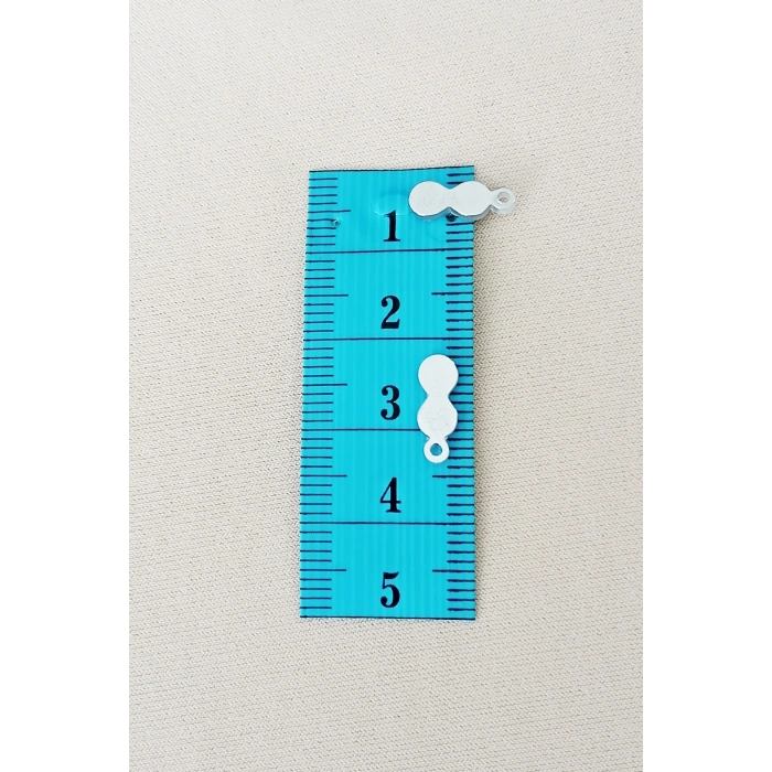 Oya Abiye Bileklik Kolye Pleksi Metalik Plastik Pul Gümüş Renk 8 gram 100 adet - BNC508