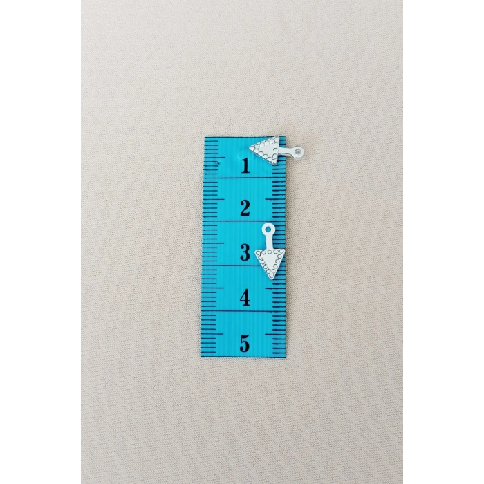 Oya Abiye Bileklik Kolye Pleksi Metalik Plastik Pul Gümüş Renk 8 gram 95 adet - BNC505