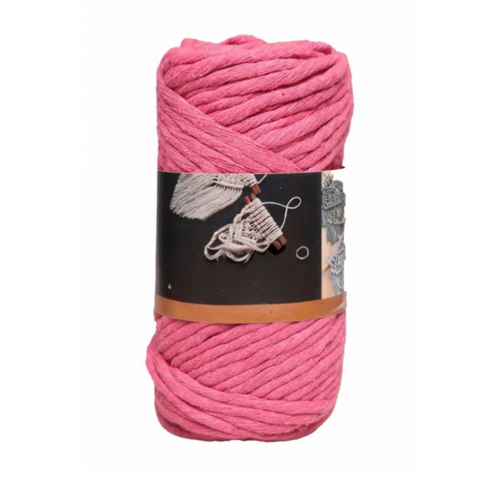 Pamuk Makrome 4 mm İp Şeker Pembe