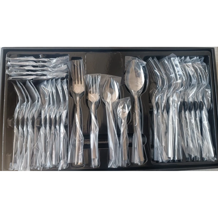 Pırlanta 30 Parça 6 Kişilik Çatal Kaşık Takımı 30 Parça Kutulu Hediyelik Çeyizlik Takım