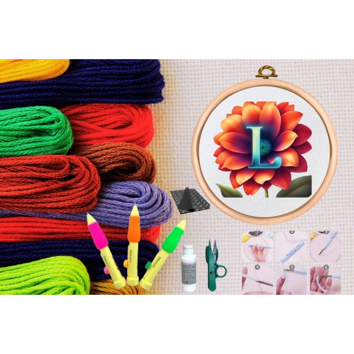 Punch Seti Nakış Seti Kasnaklı Kendin Yap Seti Seri 79