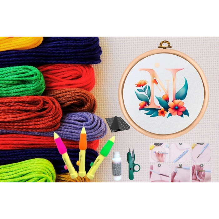 Punch Seti Nakış Seti Kasnaklı Kendin Yap Seti Seri 81