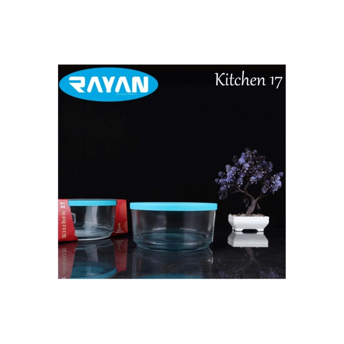 Rayan Kitchen Plastik Kapaklı 17 Cm Saklama Kabı Cam