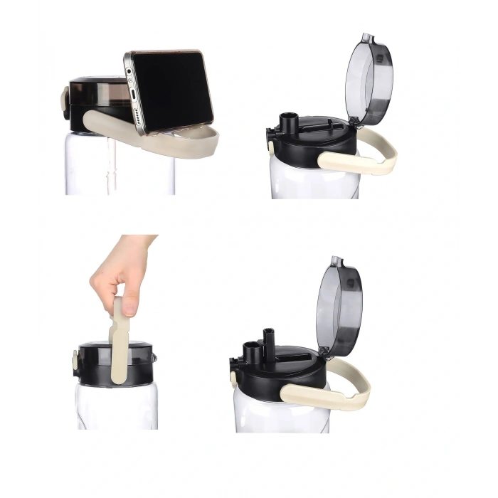 Şeffaf Matara - 1500 Ml - 50,7 Oz - Watermode Matara