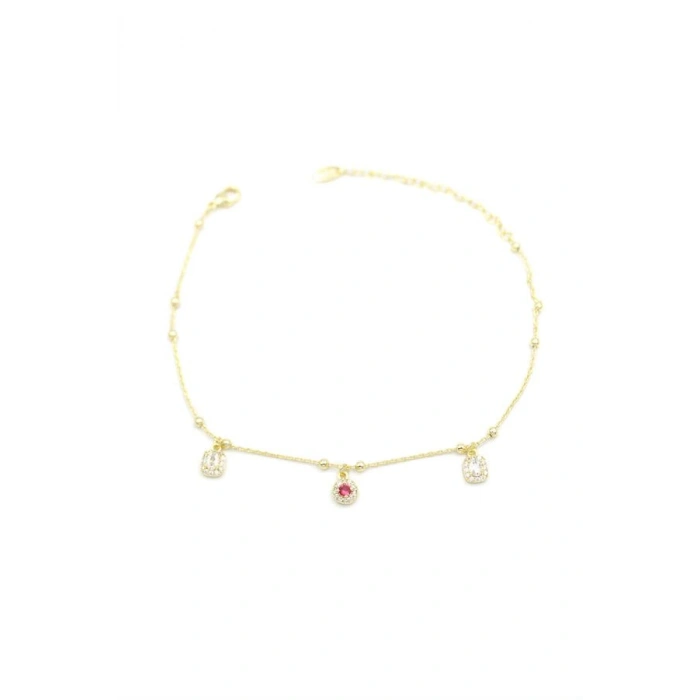 Taşlı Halhal - Altın