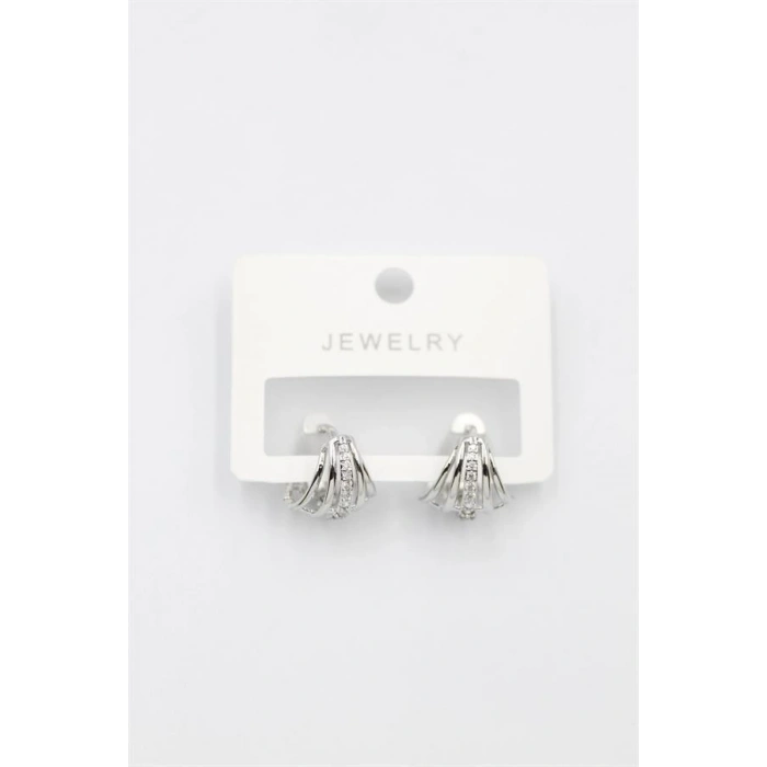 Taşlı Küpe - Gümüş