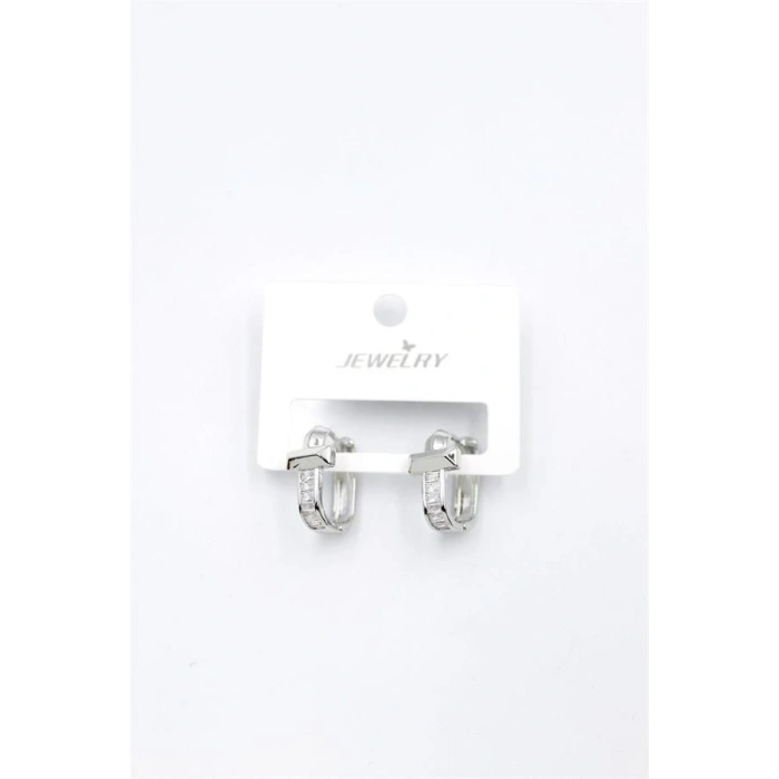 Taşlı Küpe - Gümüş