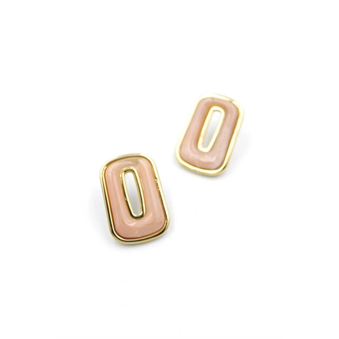 Taşlı Küpe - Pembe