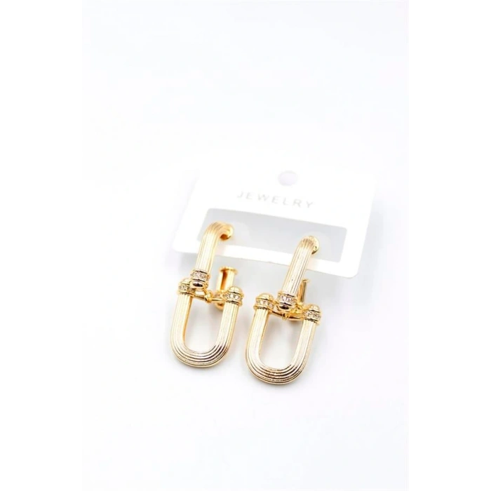 Tf Zincir Küpe - Altın