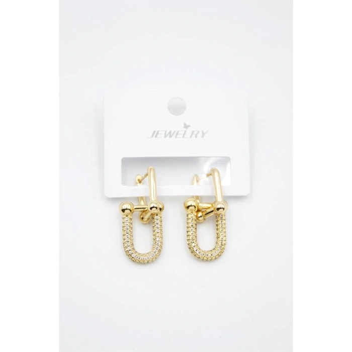 TF Zincir Küpe - Altın