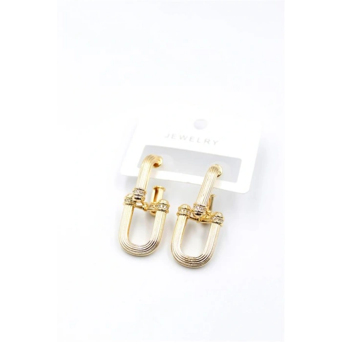 Tf Zincir Küpe - Altın