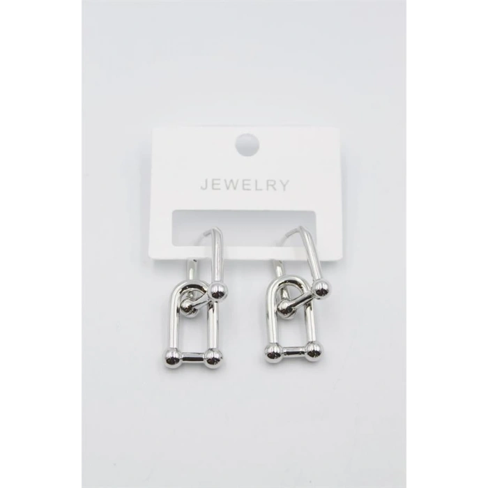 TF Zincir Küpe - Gümüş