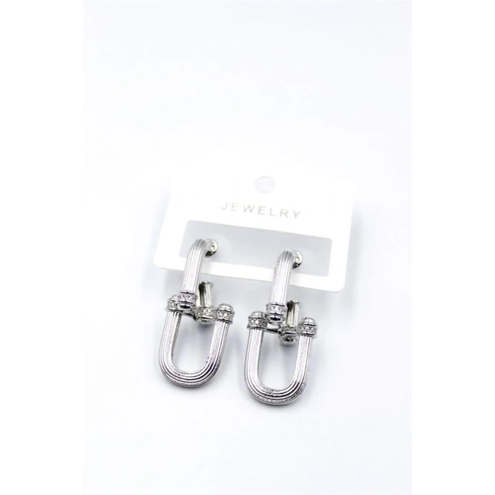 Tf Zincir Küpe - Gümüş