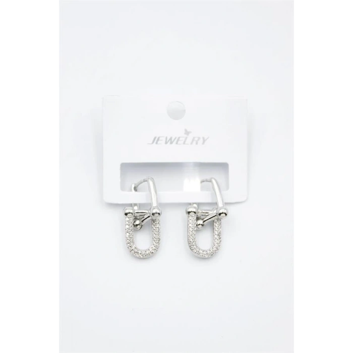 Tf Zincir Küpe - Gümüş