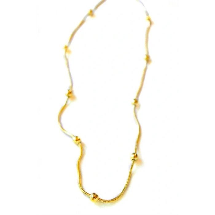 Top Zincir Kolye - Altın