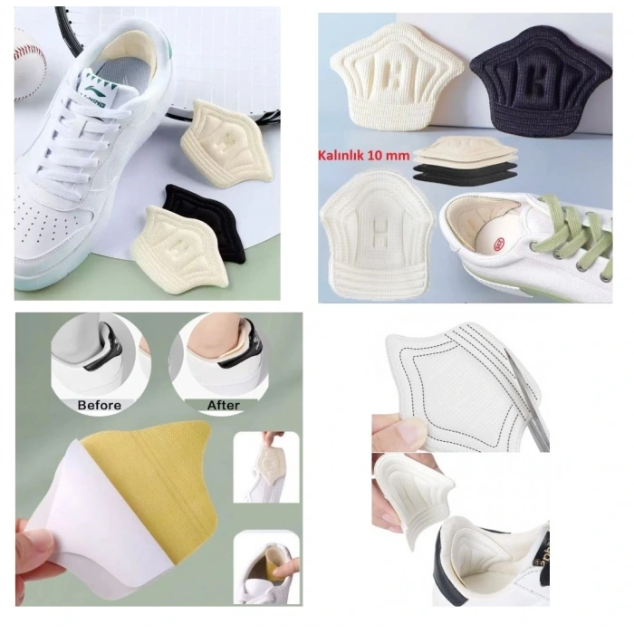 Topuk Daraltma Ve Vurma Önleyici 10 Mm Ayakkabı Pedleri