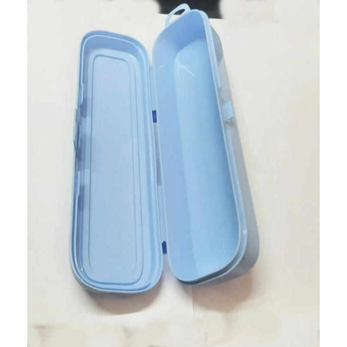 Turkuaz Multi Renkli Kapaklı Kalemlik Kutusu -çanta İçi Saklama - Diş Fırçası - Makyaj Fırçası Kutu