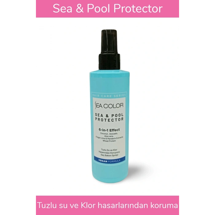 Tuzlu Su ve Klor Hasarından Koruyucu Saç Bakım Spreyi Deniz ve Havuz Saç Spreyi 6sı 1 Arada