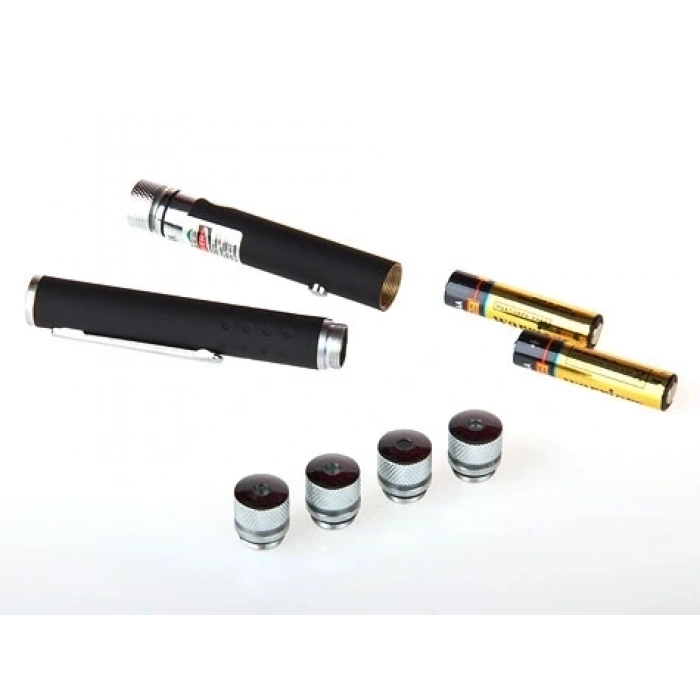 Yeşil Lazer Pointer 50 Mw 15 Km Etkili (5 Başlıklı)