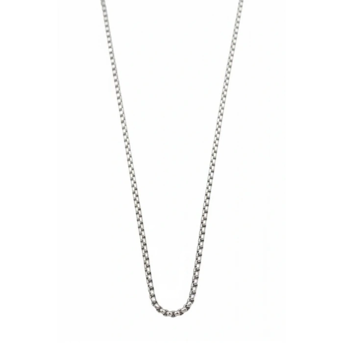 Yılan Zincir Kolye - 45 cm - Gümüş