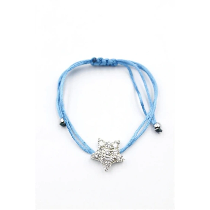 Yıldız İp Bileklik - Turkuaz