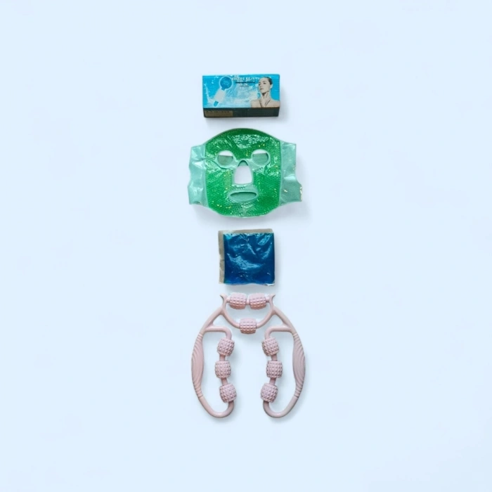 Yüz Maskesi Cilt Bakım Seti – Maske, Buz Küresi, Termo Jel Ve Selülit Masaj Aleti