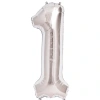 1 Rakam Folyo Balon Gümüş  40 İnç