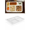 10 Adet  5 Bölmeli Kırılmaz Tabldot Tabak Self Servis Yemekhane Okul Lokanta Tabildot (40 Cm X28 Cm)