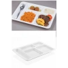 10 Adet  5 Bölmeli Kırılmaz Tabldot Tabak Self Servis Yemekhane Okul Lokanta Tabildot (40 Cm X28 Cm)