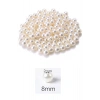 100 gram 8mm Krem Renk Plastik İnci Boncuk Çanta ve Takı Yapım Boncuğu (~320 adet)