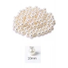 1.000 gram (1 kg.) 10mm Krem Renk Plastik İnci Boncuk Çanta ve Takı Yapım Boncuğu (~1.900 adet)