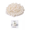 1.000 gram (1 kg.) 14mm Krem Renk Plastik İnci Boncuk Çanta ve Takı Yapım Boncuğu (~540 adet)