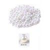 1.000 gram (1 kg.) 16mm Beyaz Renk Plastik İnci Boncuk Çanta ve Takı Yapım Boncuğu (~340 adet)
