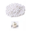 1.000 gram (1 kg.) 18mm Beyaz Renk Plastik İnci Boncuk Çanta ve Takı Yapım Boncuğu (~220 adet)