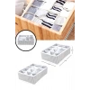 12 Bölmeli Pratik Bölmeli Çekmece Düzenleyici Organizer(iç Çamaşırı Kravat Çorap Düzenleyici)
